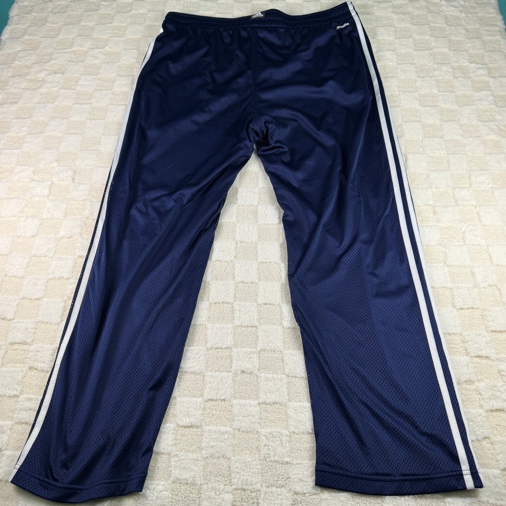 Adidas‎ Basketball Mesh Pants XL 4XO Navy Blue White Stripe Athletic Drawstring - Picture 12 of 12